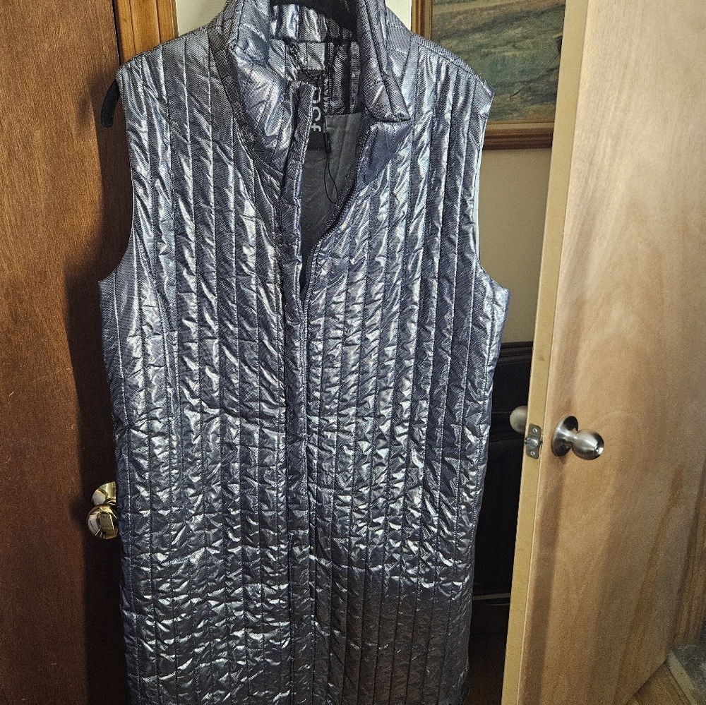 PS Fashion Metallic Quilted Vest